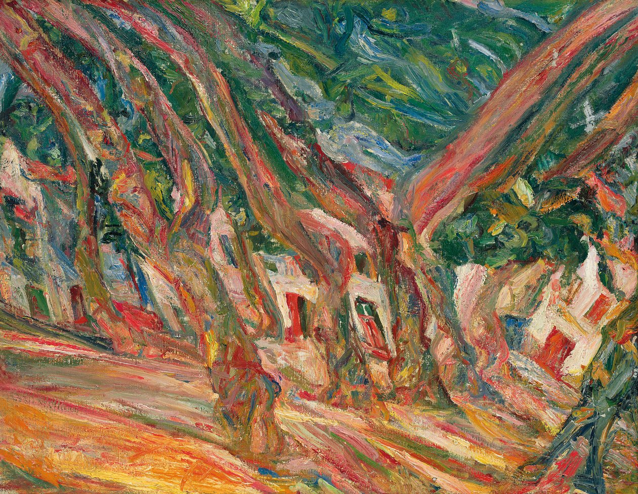 Platany v Ceretu; Les platanes a Ceret, kolem roku 1920 od Chaim Soutine
