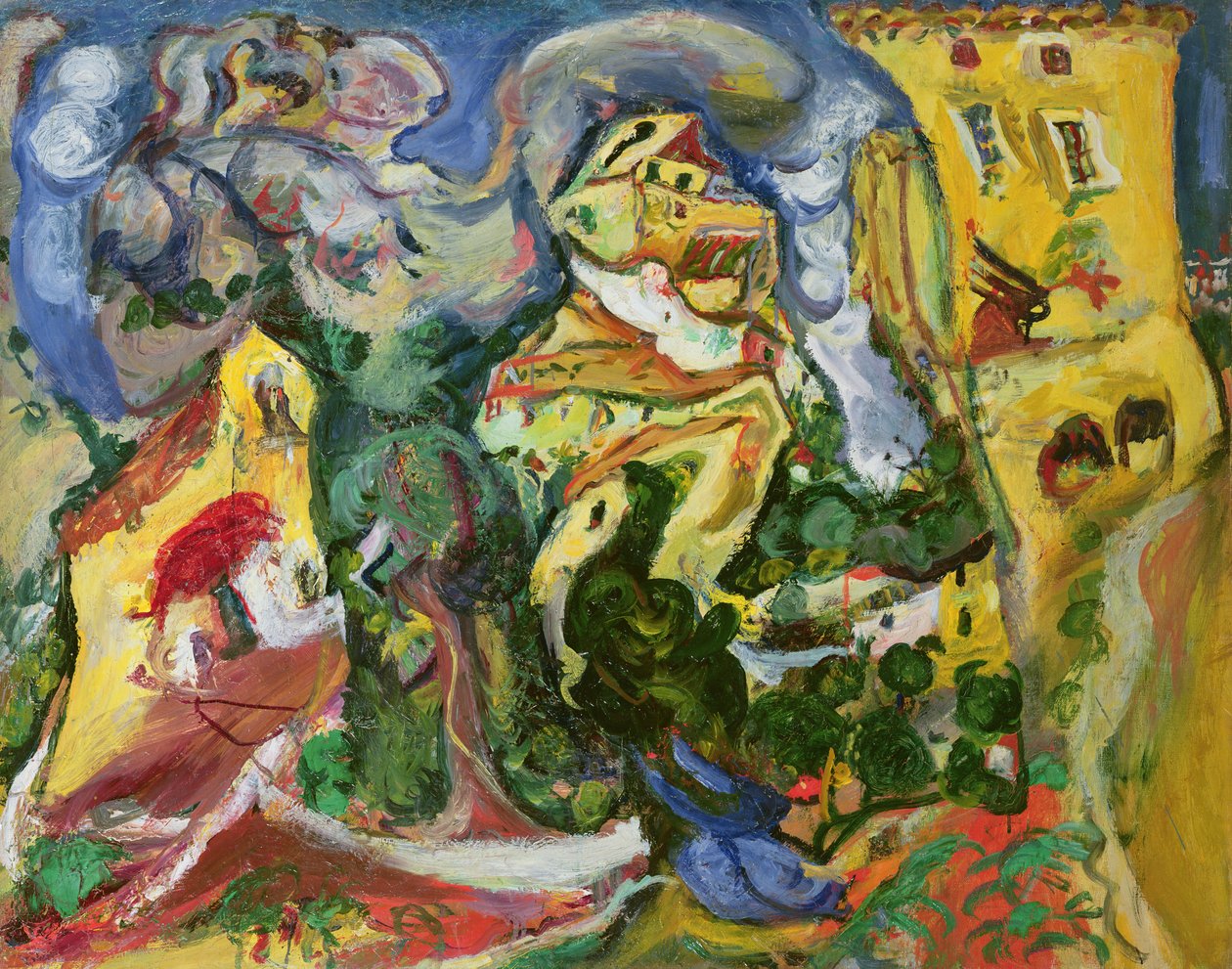 Vesnice, cca 1923 od Chaim Soutine