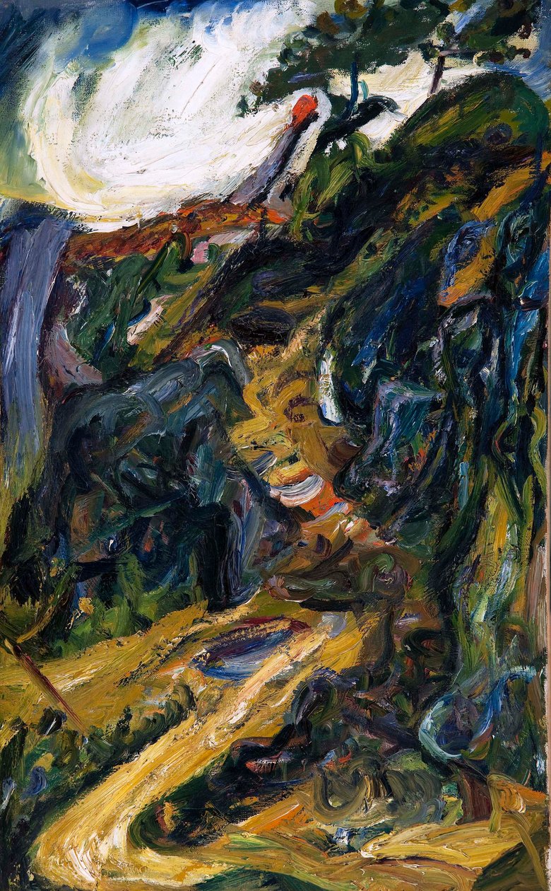 Klikatá silnice, poblíž Gréolières od Chaim Soutine