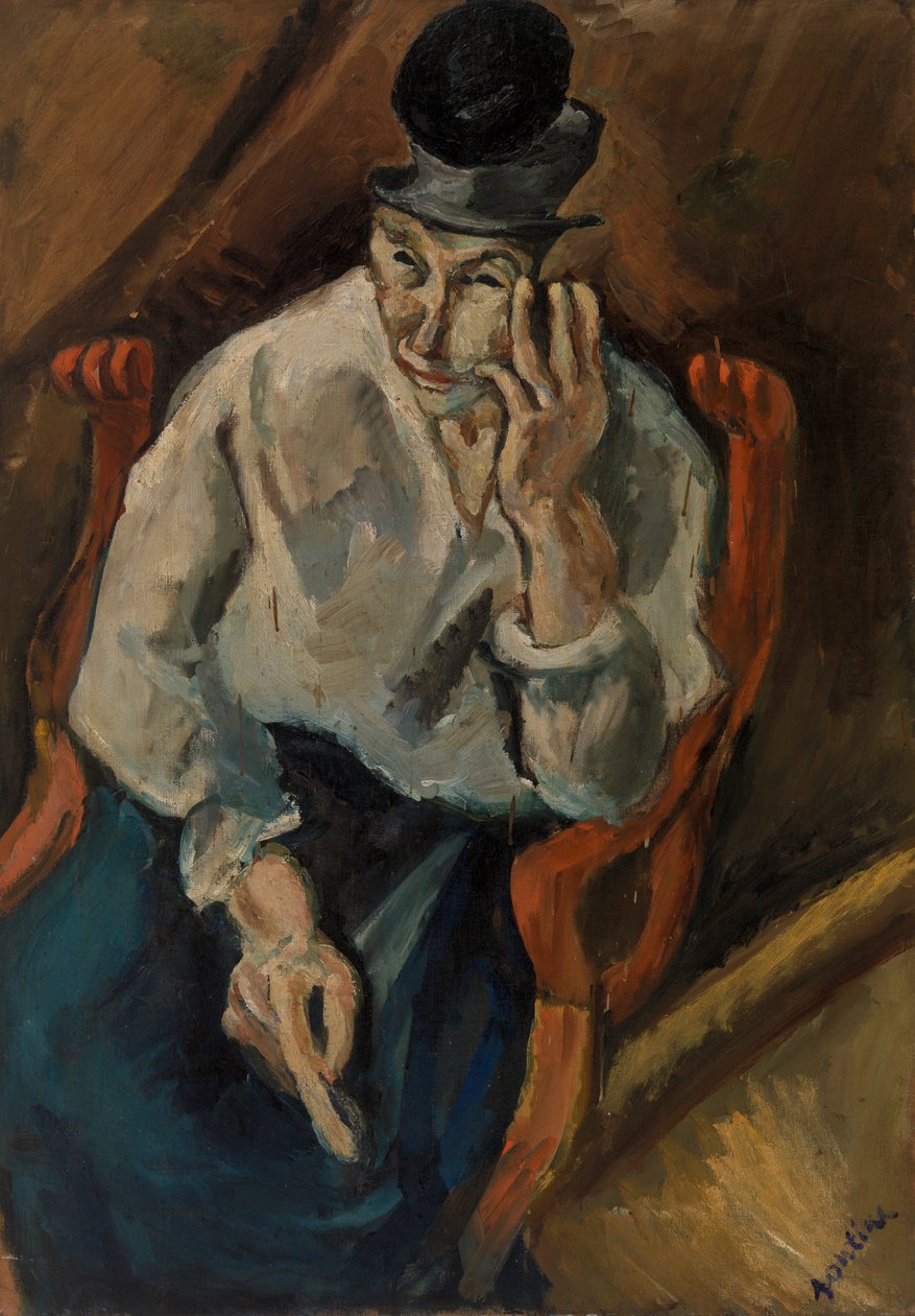 Žena sedí v křesle od Chaim Soutine