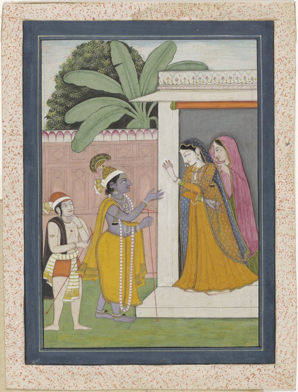Radha nevrací Krišnovi jeho flétnu od Chajju (attributed to)