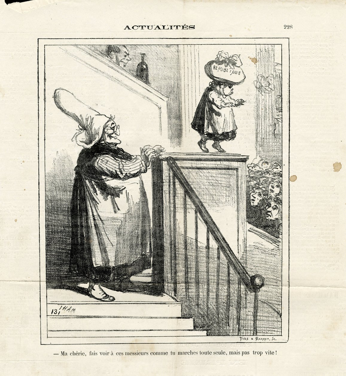 Ilustrace Cham (1819-1879) v Le Charivari od Amédée de Noé