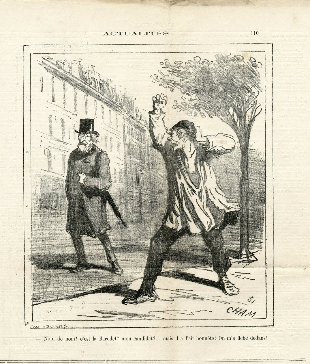 Ilustrace Cham (1819-1879) v Le Charivari od Amédée de Noé