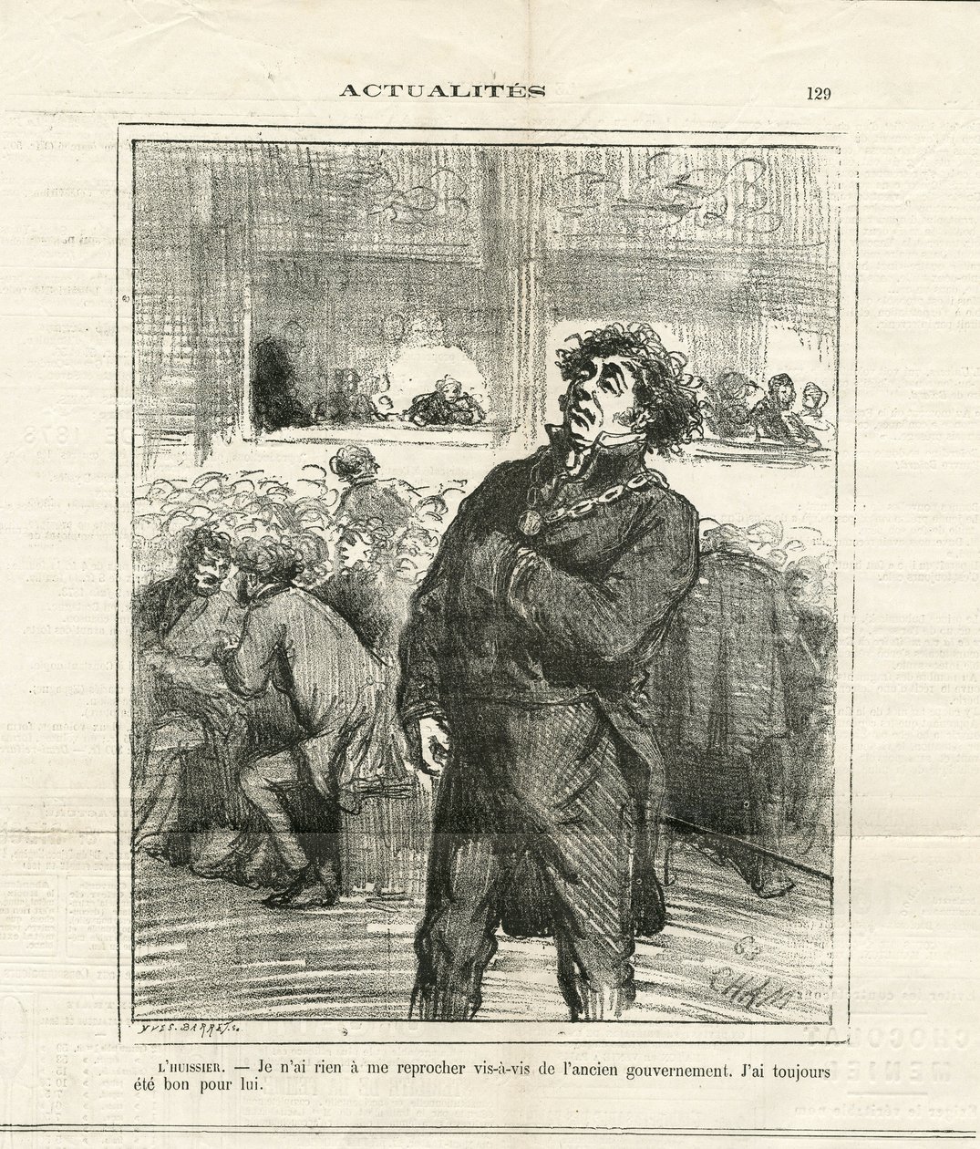 Ilustrace Cham (1819-1879) v Le Charivari od Amédée de Noé