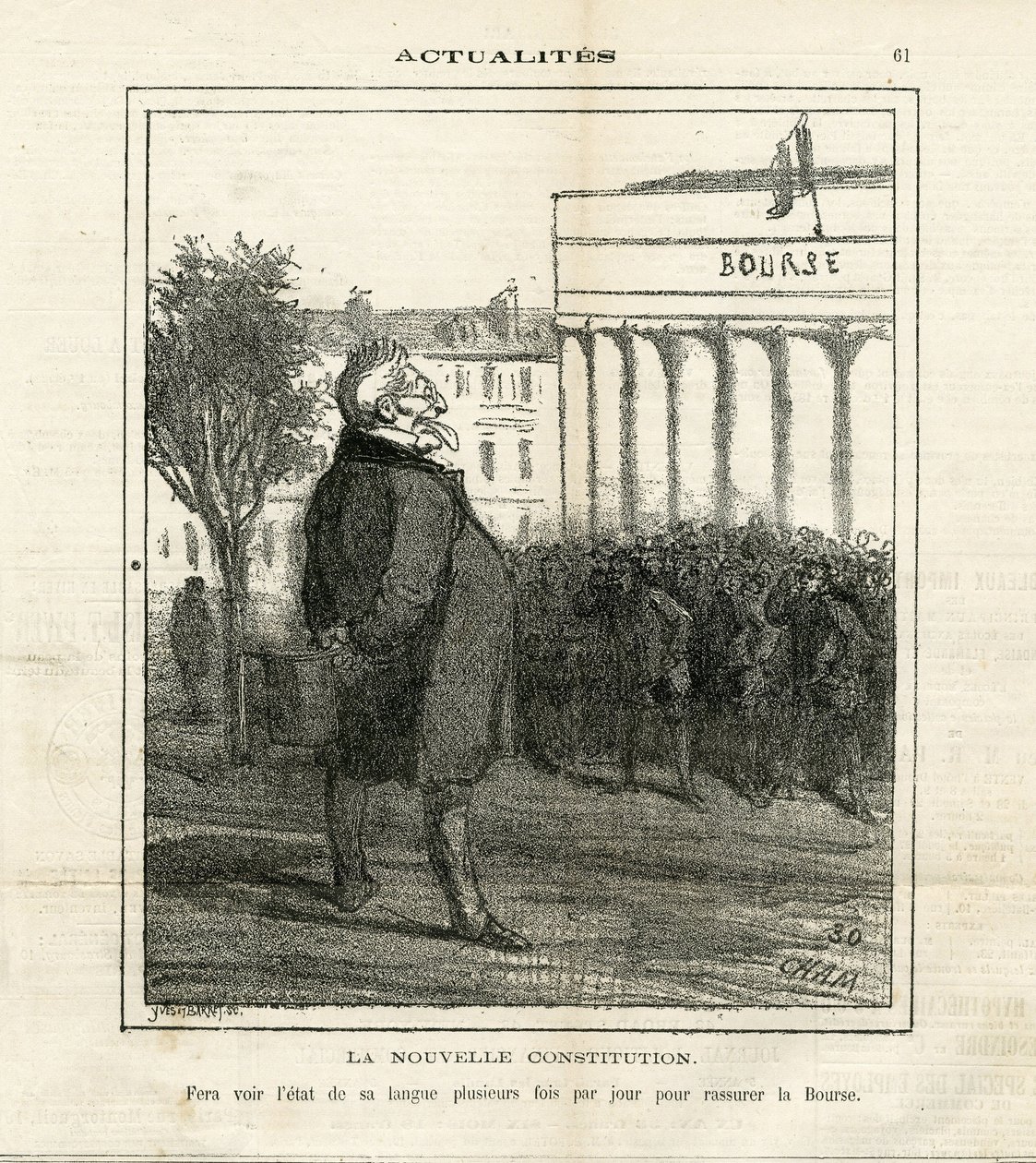 Ilustrace Cham (1819-1879) v Le Charivari od Amédée de Noé