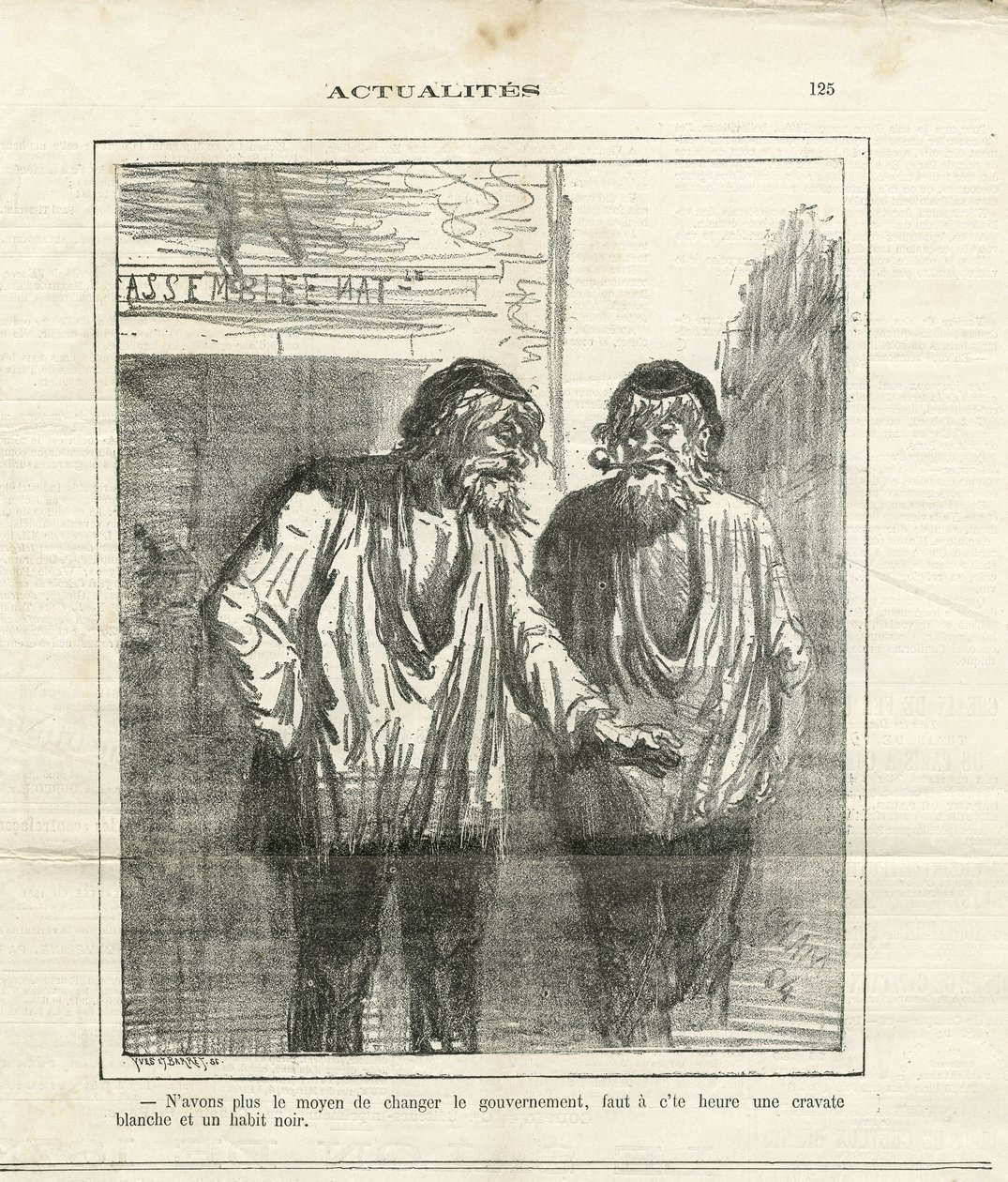 Ilustrace Cham (1819-1879) v Le Charivari od Amédée de Noé