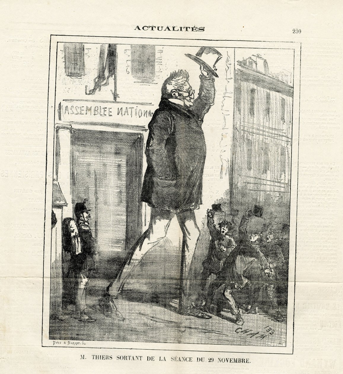 Ilustrace Cham (1819-1879) v Le Charivari od Amédée de Noé