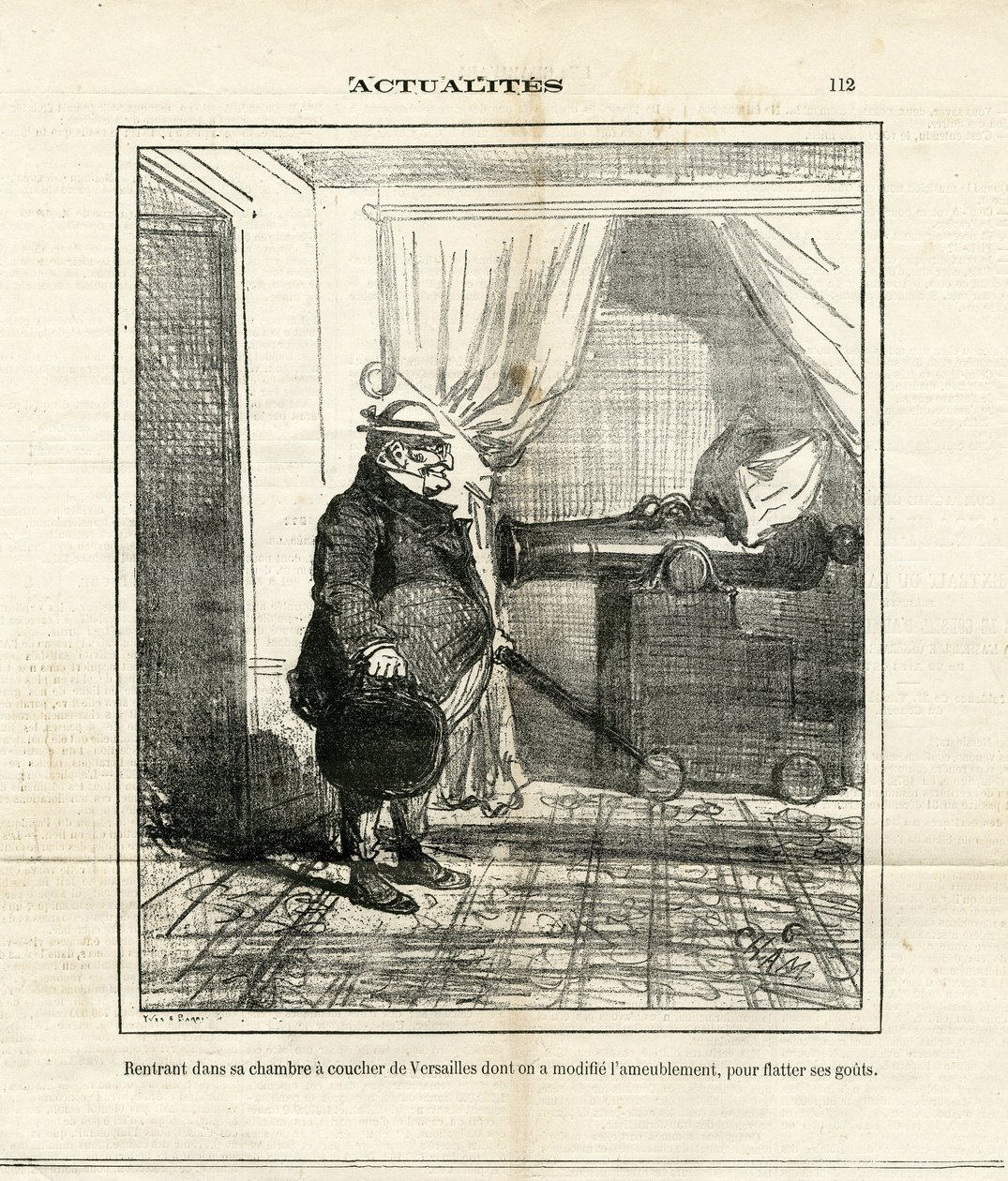 Ilustrace Cham (1819-1879) v Le Charivari od Amédée de Noé