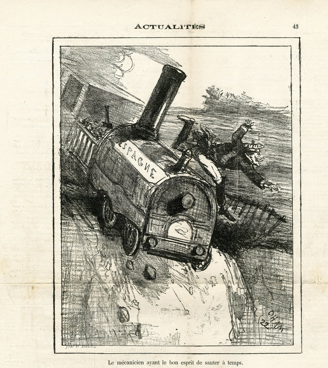 Ilustrace Cham (1819-1879) v The Charivari od Amédée de Noé