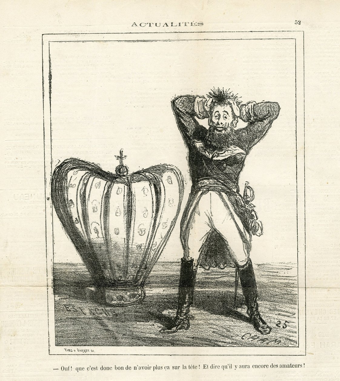 Ilustrace Cham (1819-1879) v The Charivari od Amédée de Noé