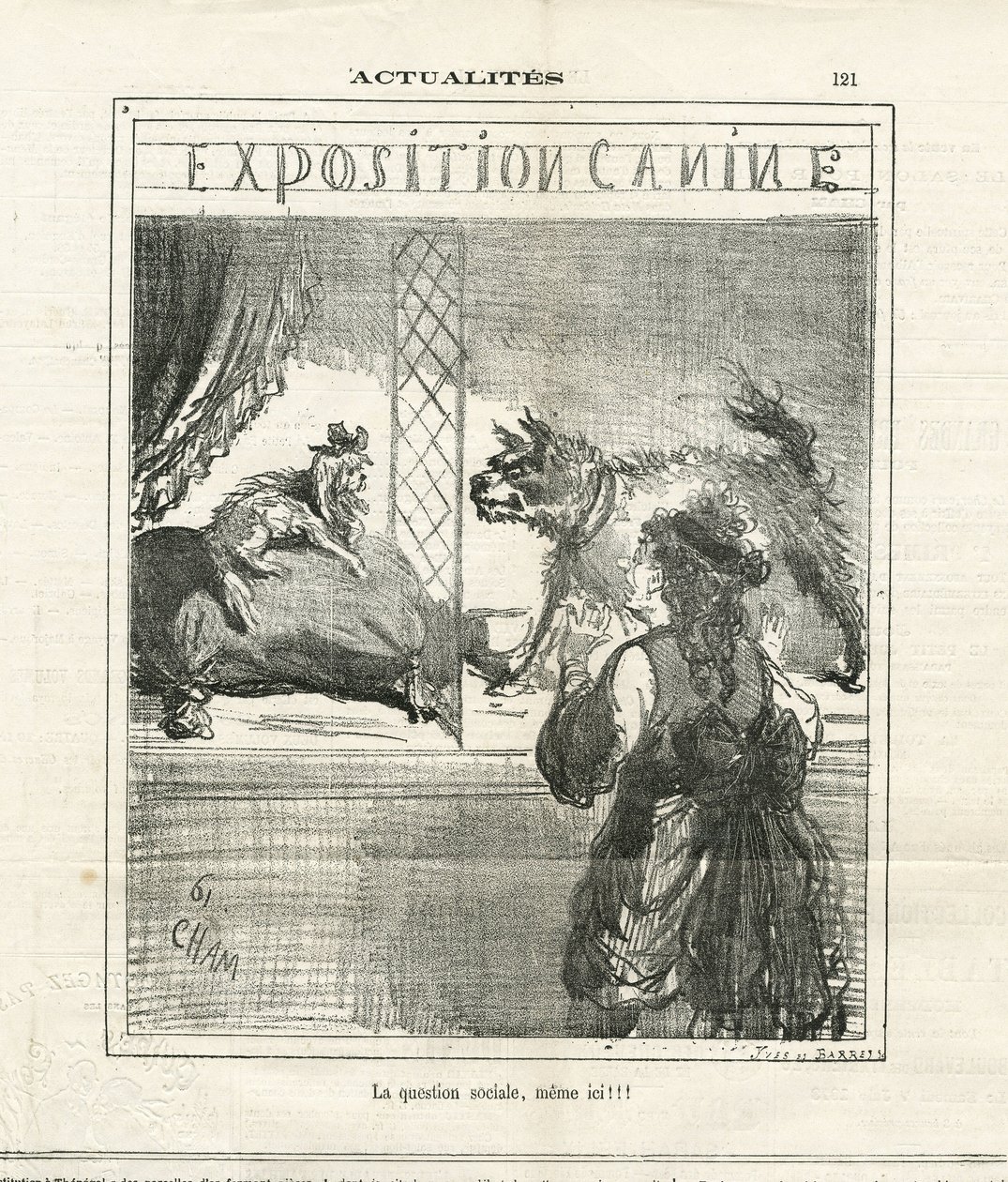 Ilustrace Cham (1819-1879) v The Charivari od Amédée de Noé
