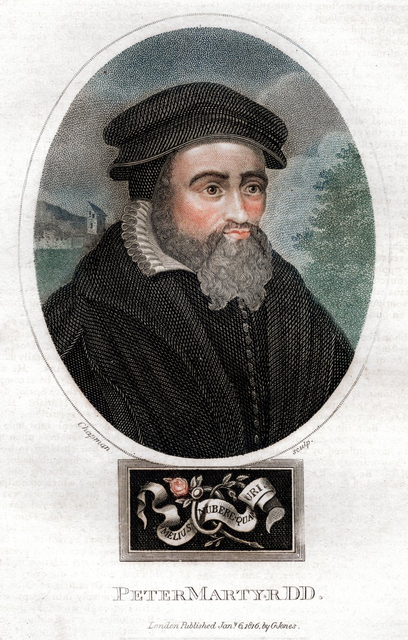 Pietro Martire Vermigli 1499-1562, italský teolog, 1816. od Chapman and Co