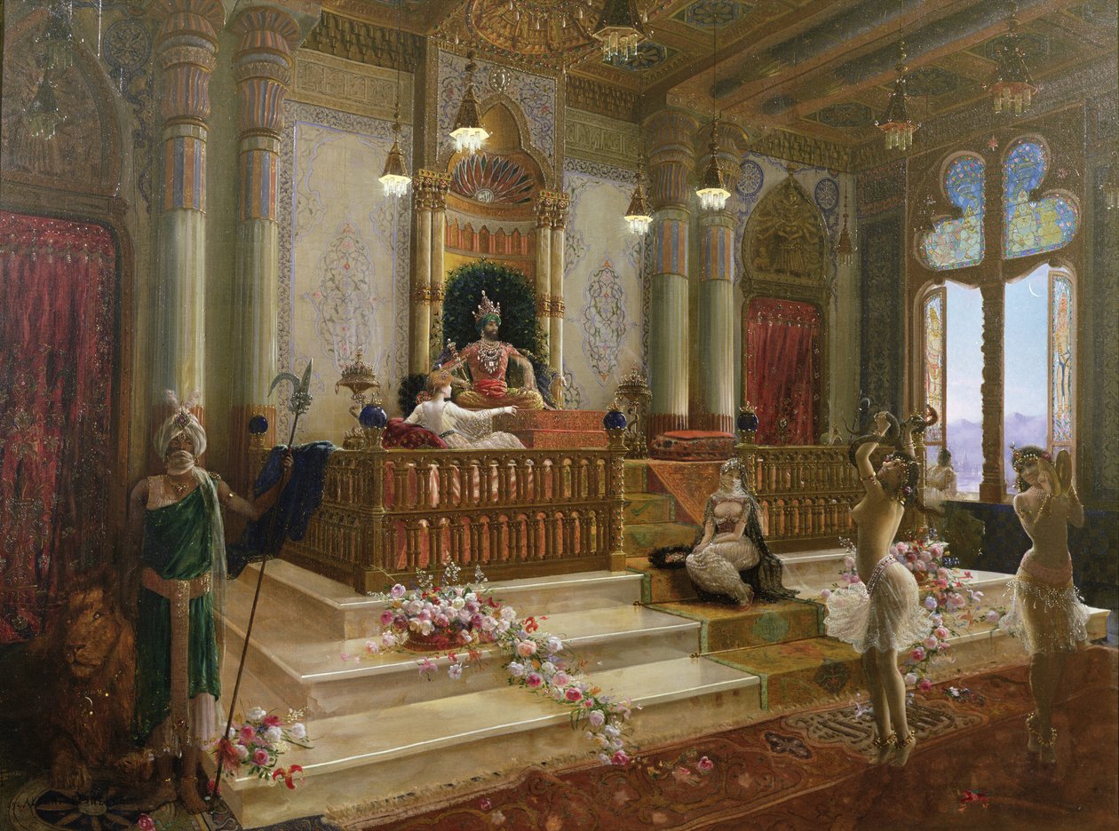 Maharadžův oblíbenec, cca 1870 od Charles Albert Pesnelle