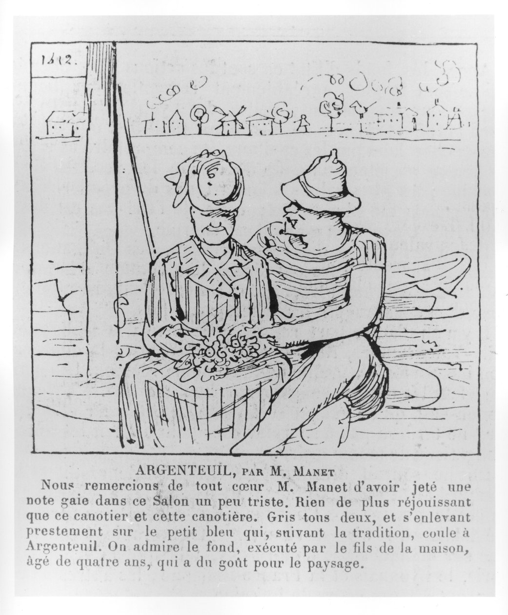Argenteuil od Monsieur Manet, karikatura z 