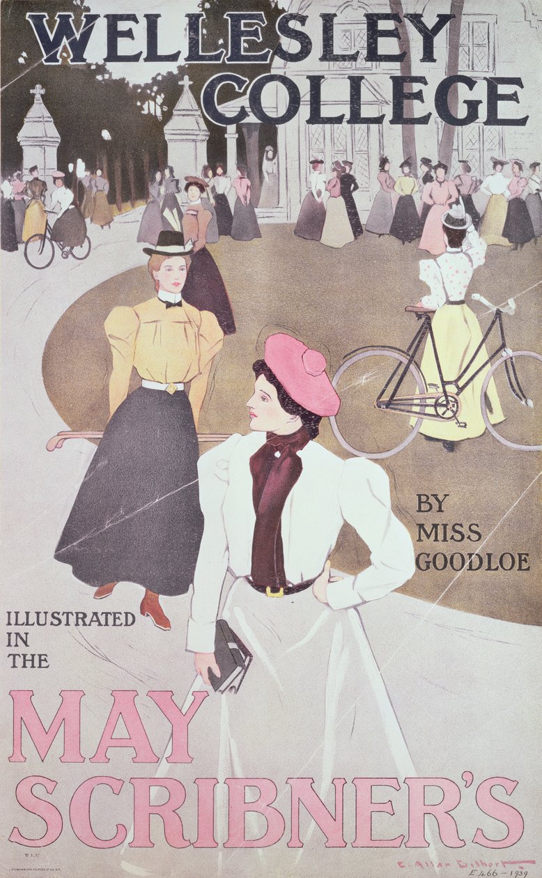 Wellesley College, od slečny Goodloe, titulní ilustrace z časopisu Scribner