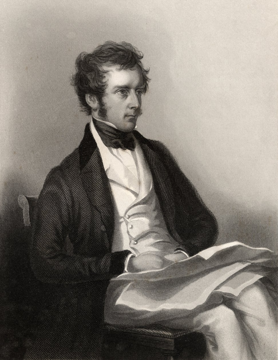 Charles Pelham Villiers, vyrytý J. Cochranem, z 
