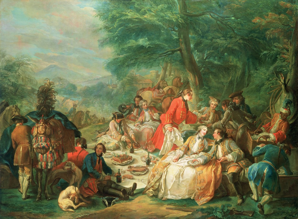 Lov, 18. století od Charles Amedee Philippe van Loo