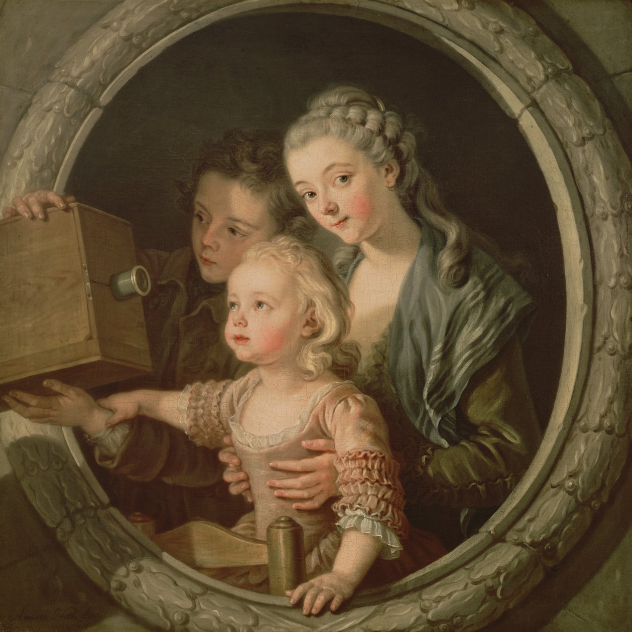 Camera Obscura, 1764 od Charles Amedee Philippe van Loo