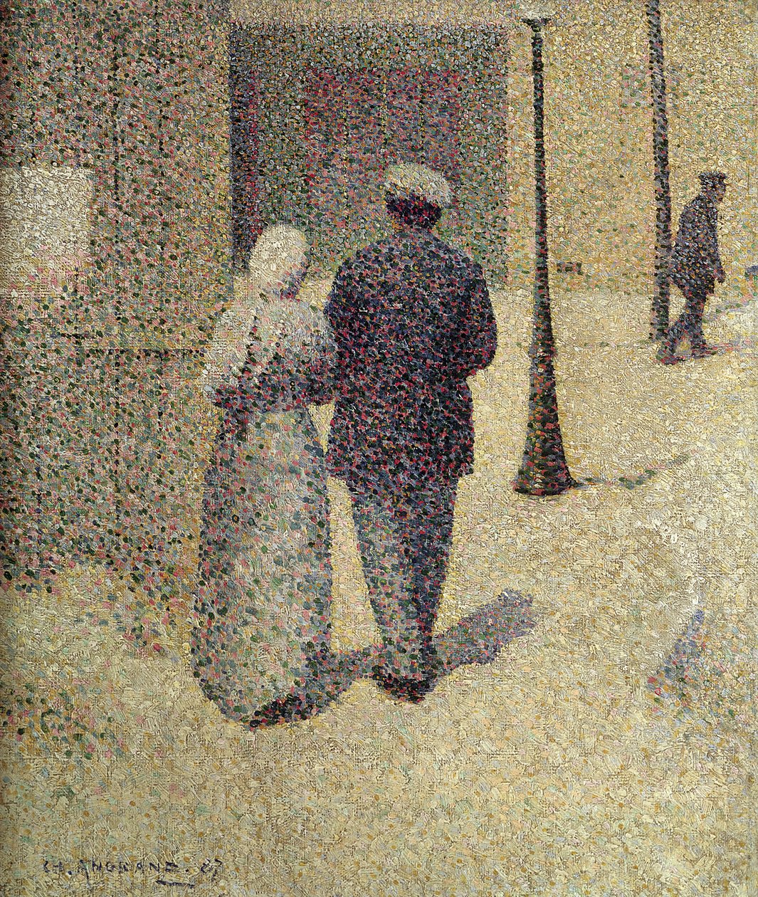 Pár v ulici, 1887 od Charles Angrand