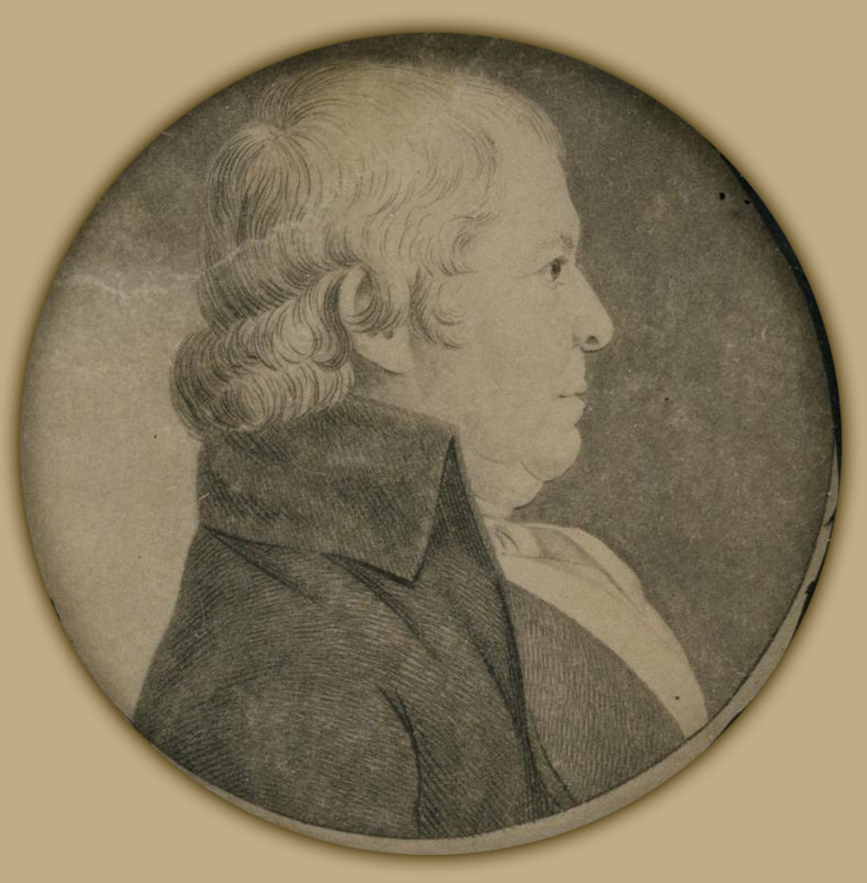 Portrét Paula Revere Jr. od Charles Balthazar Julien Févret de Saint Mémin