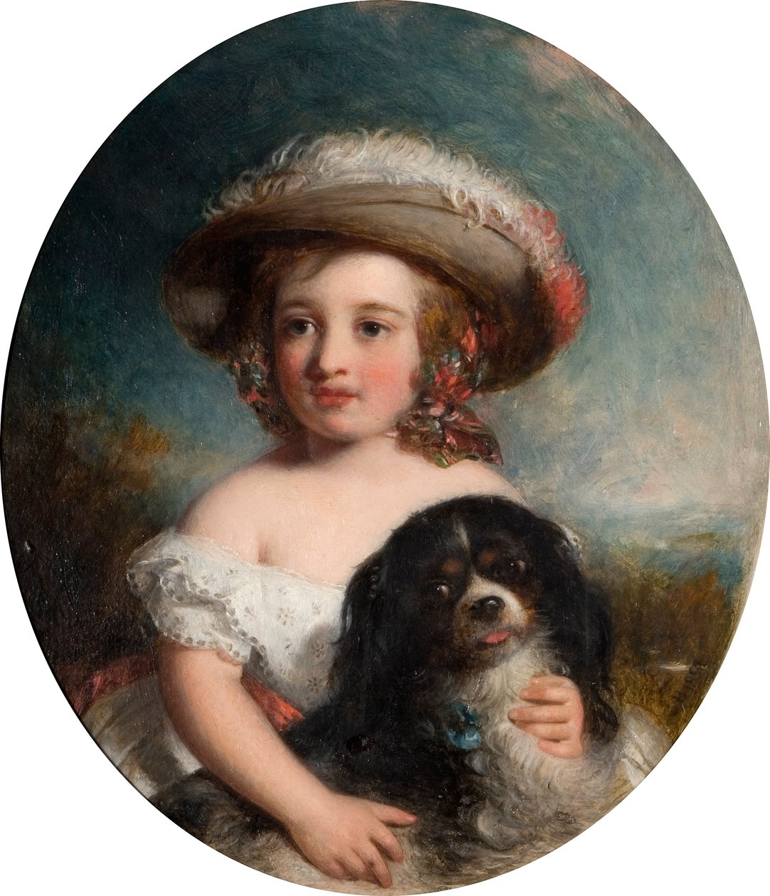 Miluj mě, miluj mého psa, 1853 od Charles Baxter