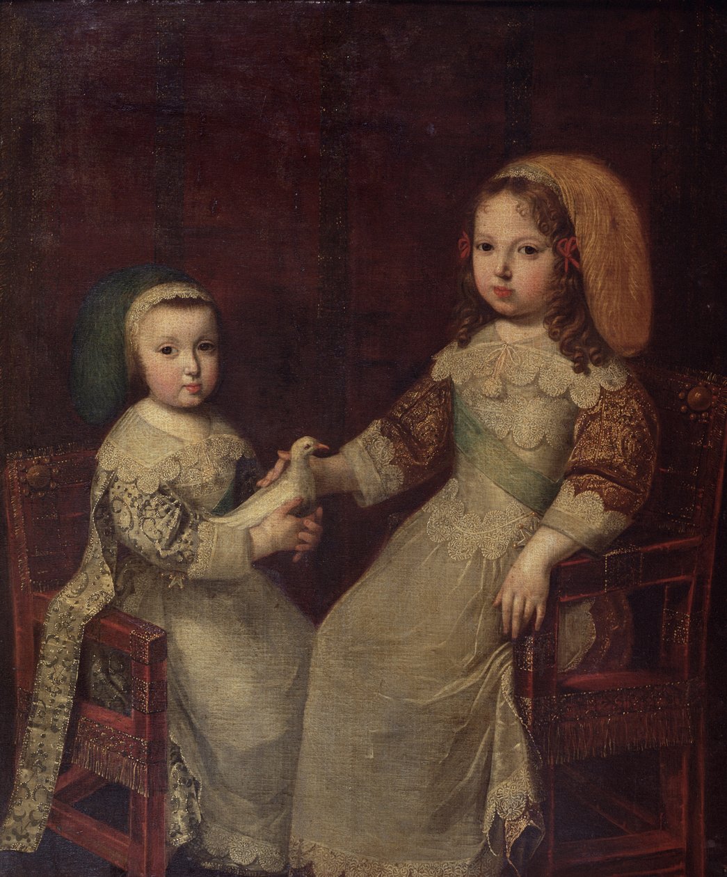 Král Ludvík XIV (1638-1715) jako dítě s Filipem I., vévodou z Orleans (1640-1701) od Charles Beaubrun