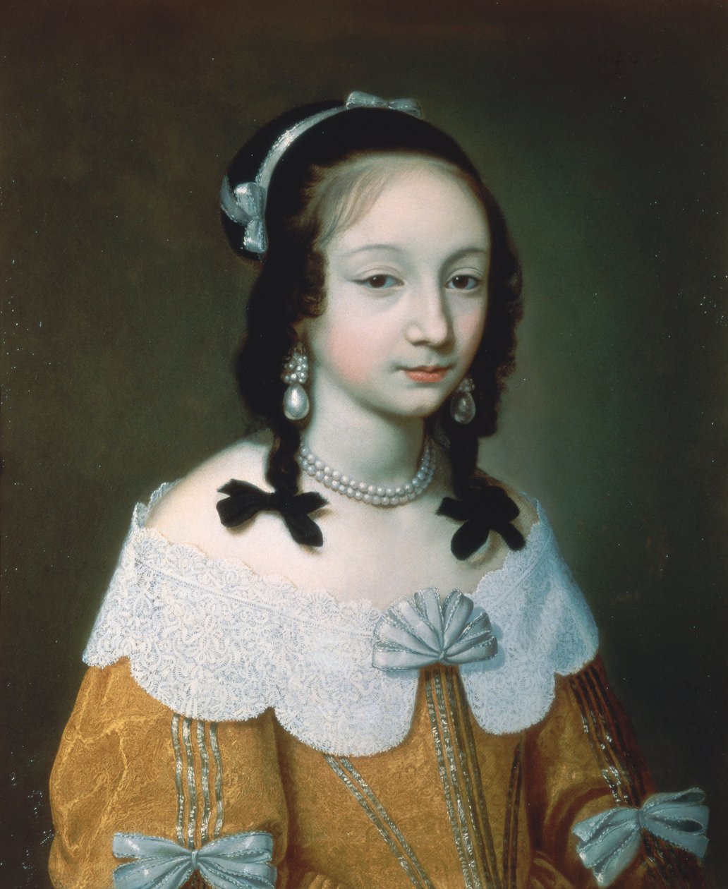 Portrét dámy ve žlutých hedvábných šatech, 1646 od Charles Beaubrun