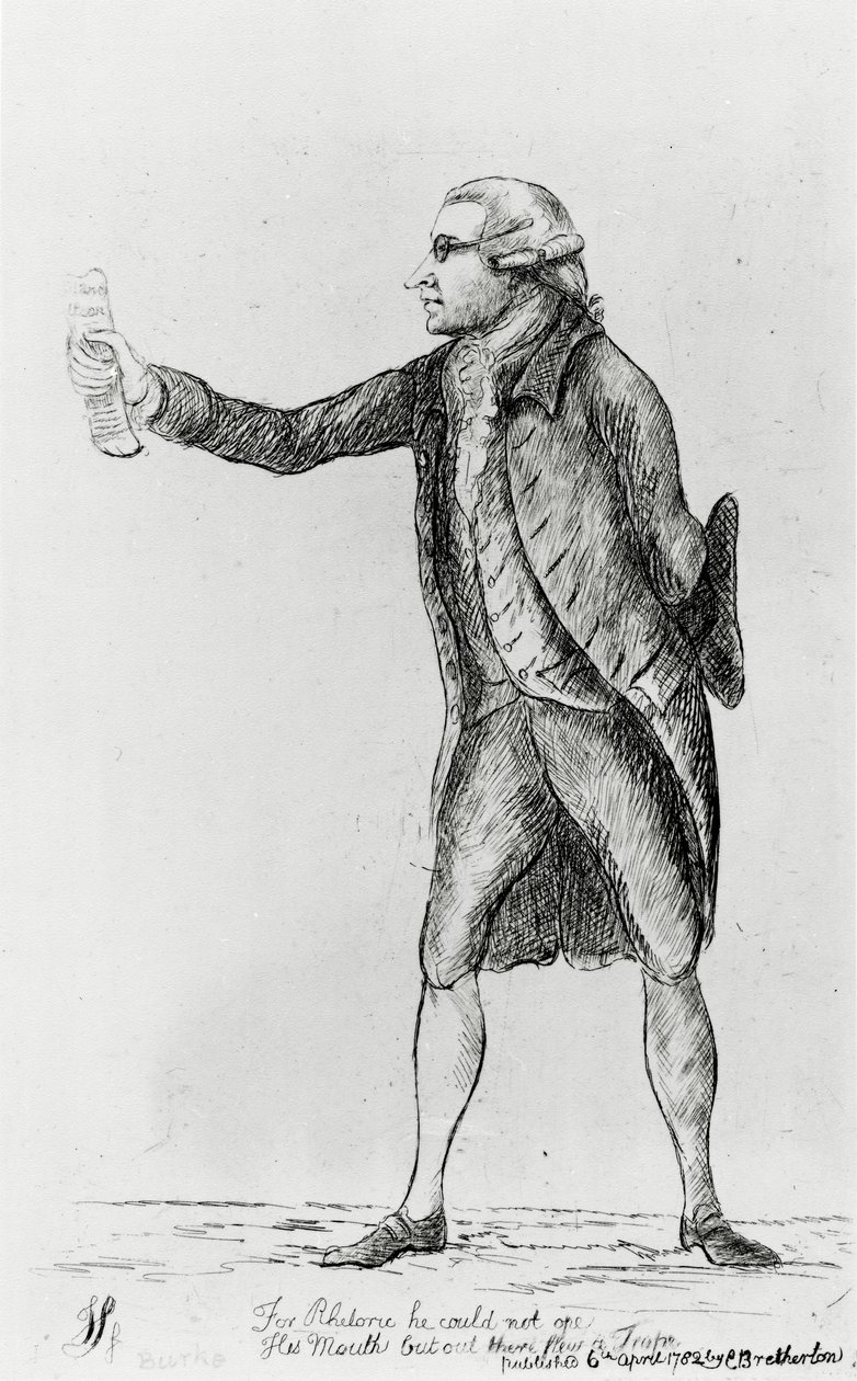 Edmund Burke, 1782 od Charles Bretherton