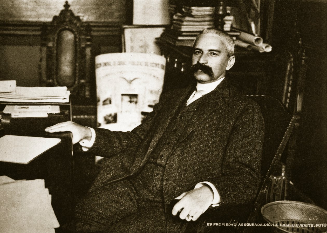 Viceprezident Ramon Corral, 14. prosince 1904 (čb fotografie) od Charles Burlingame Waite