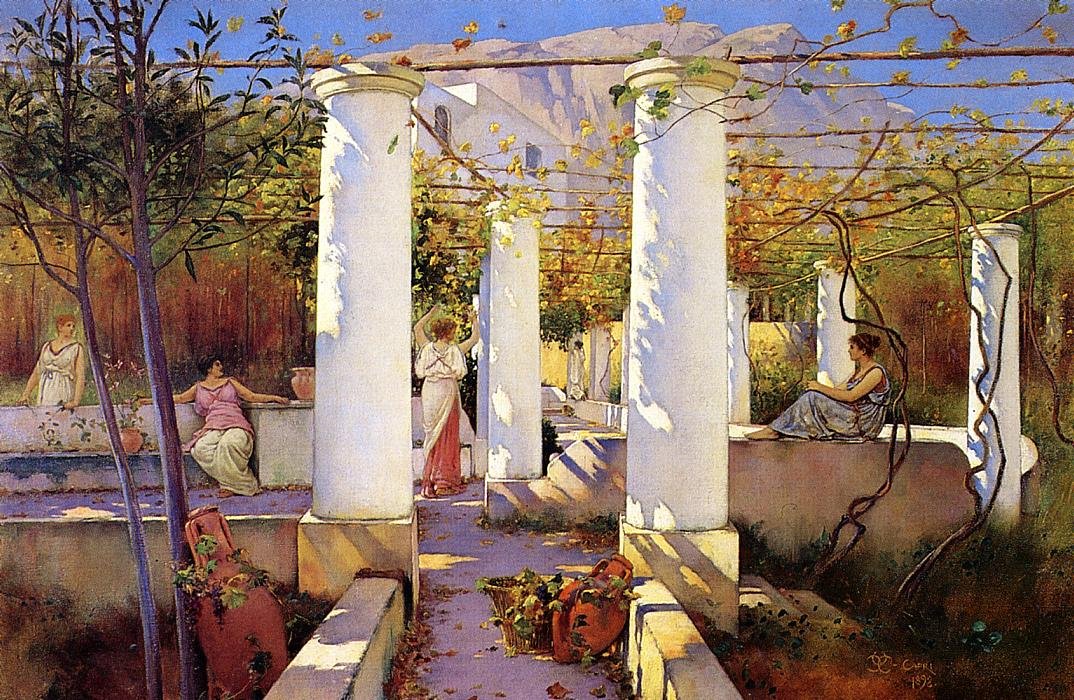 Ve stínu vinic, Capri od Charles Caryl Coleman