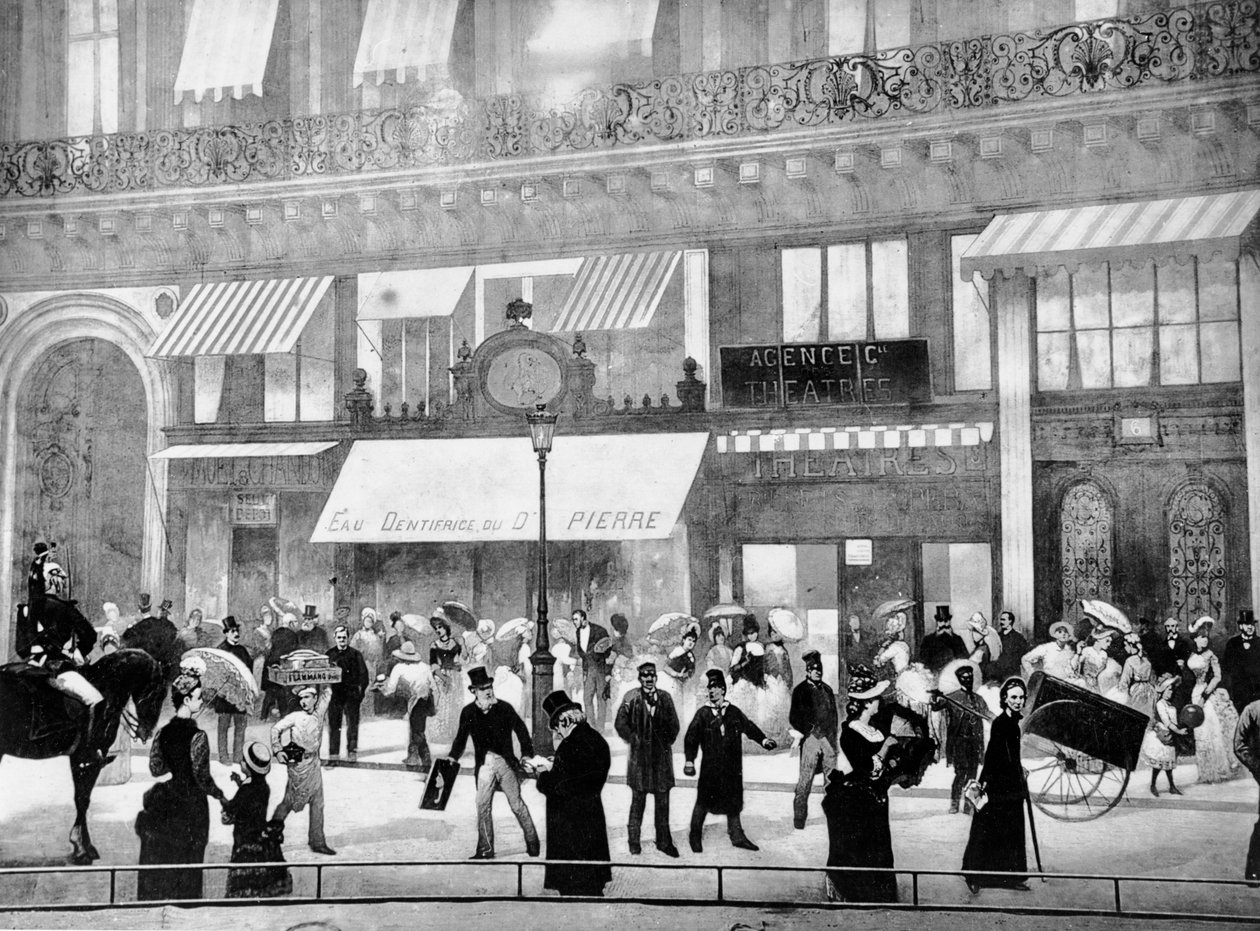 Boulevards of Paris, detail panorama Le Tout Paris pro výstavu Universelle z roku 1889 od Charles Castellani