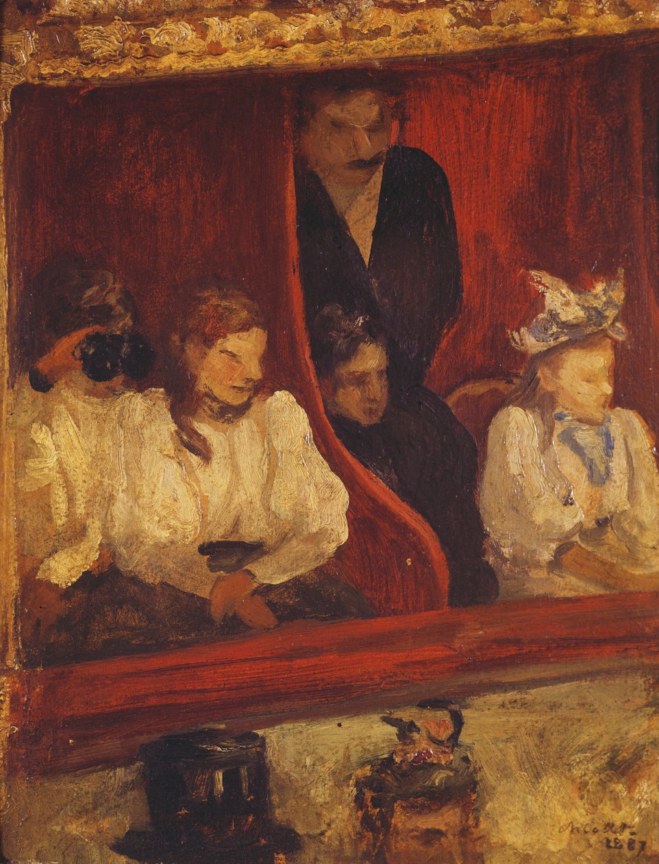Lóže v Opera-Comique, 1887 od Charles Cottet