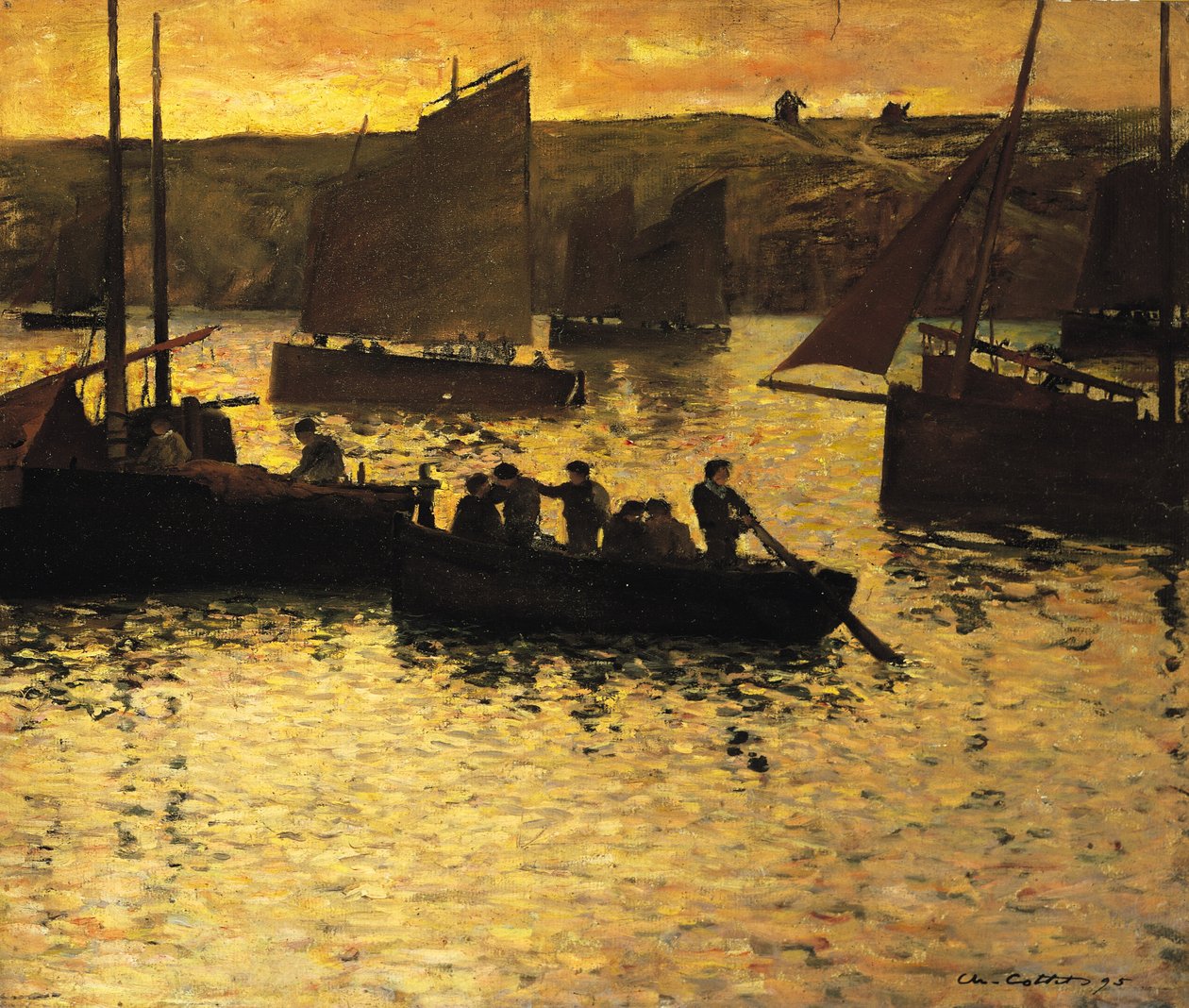 V přístavu, 1895 od Charles Cottet