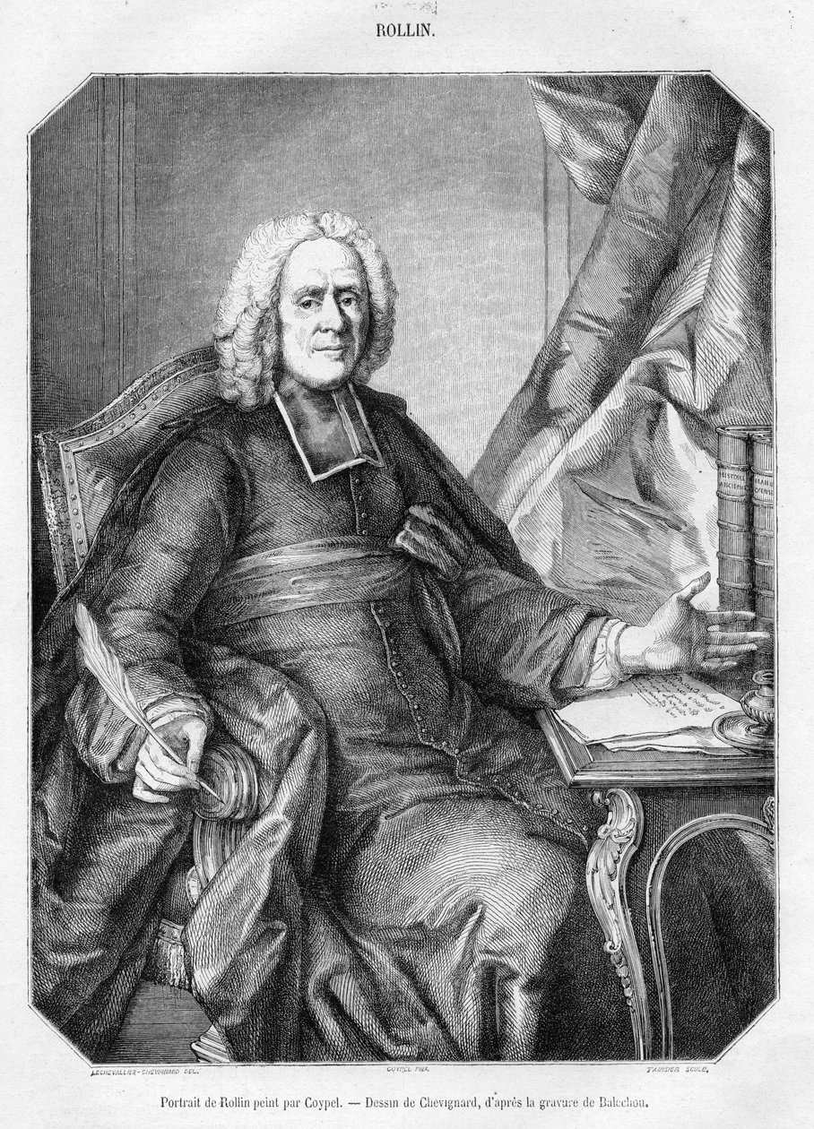 rytý portrét od Charles Coypel