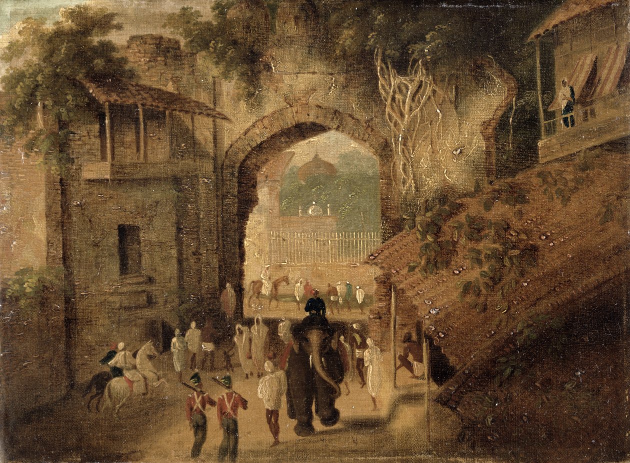 Východní brána, Patna, 1825 od Charles d Oyly