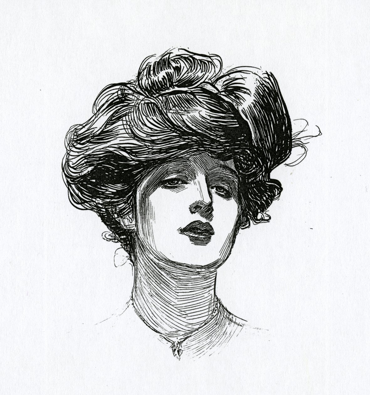 Gibson Girl, kolem roku 1902 od Charles Dana Gibson