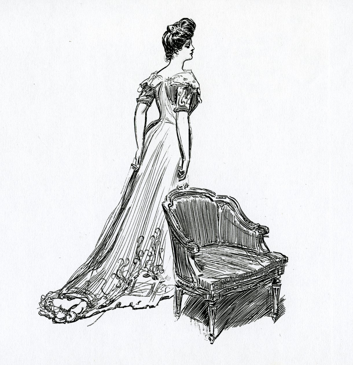 Gibson Girl, kolem roku 1902 od Charles Dana Gibson