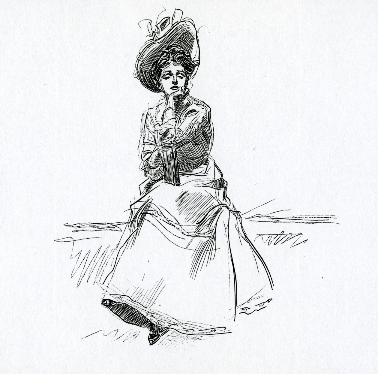Gibson Girl, kolem roku 1902 od Charles Dana Gibson
