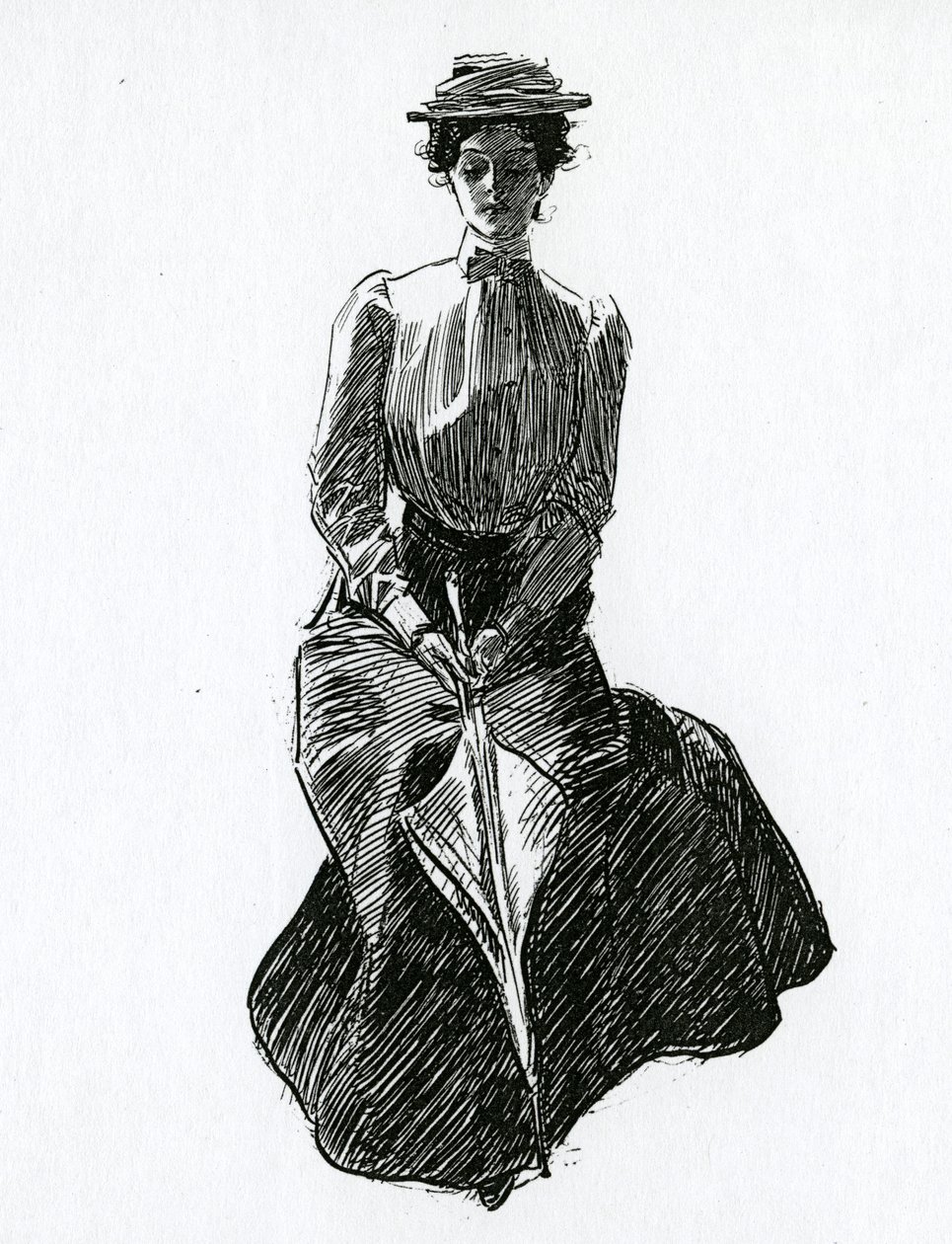 Gibson Girl, kolem roku 1902 od Charles Dana Gibson