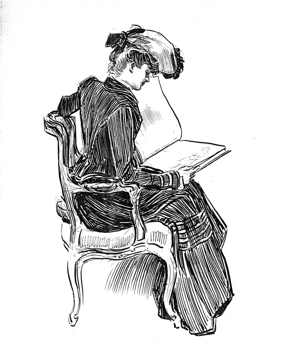 Gibson Girl, kolem roku 1902 od Charles Dana Gibson