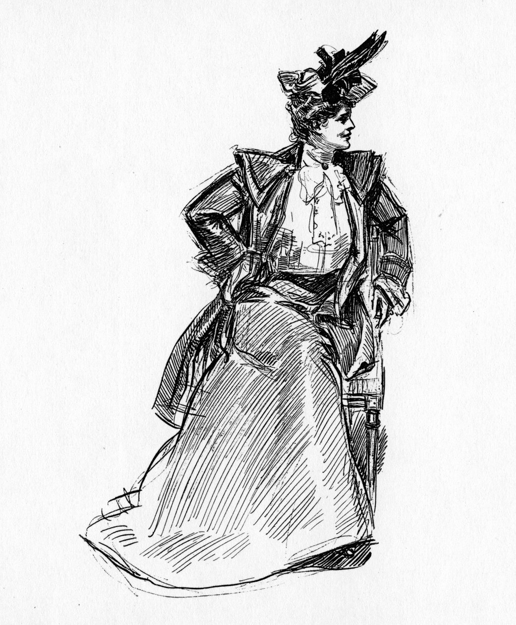 Dívka Gibson, asi 1902 od Charles Dana Gibson
