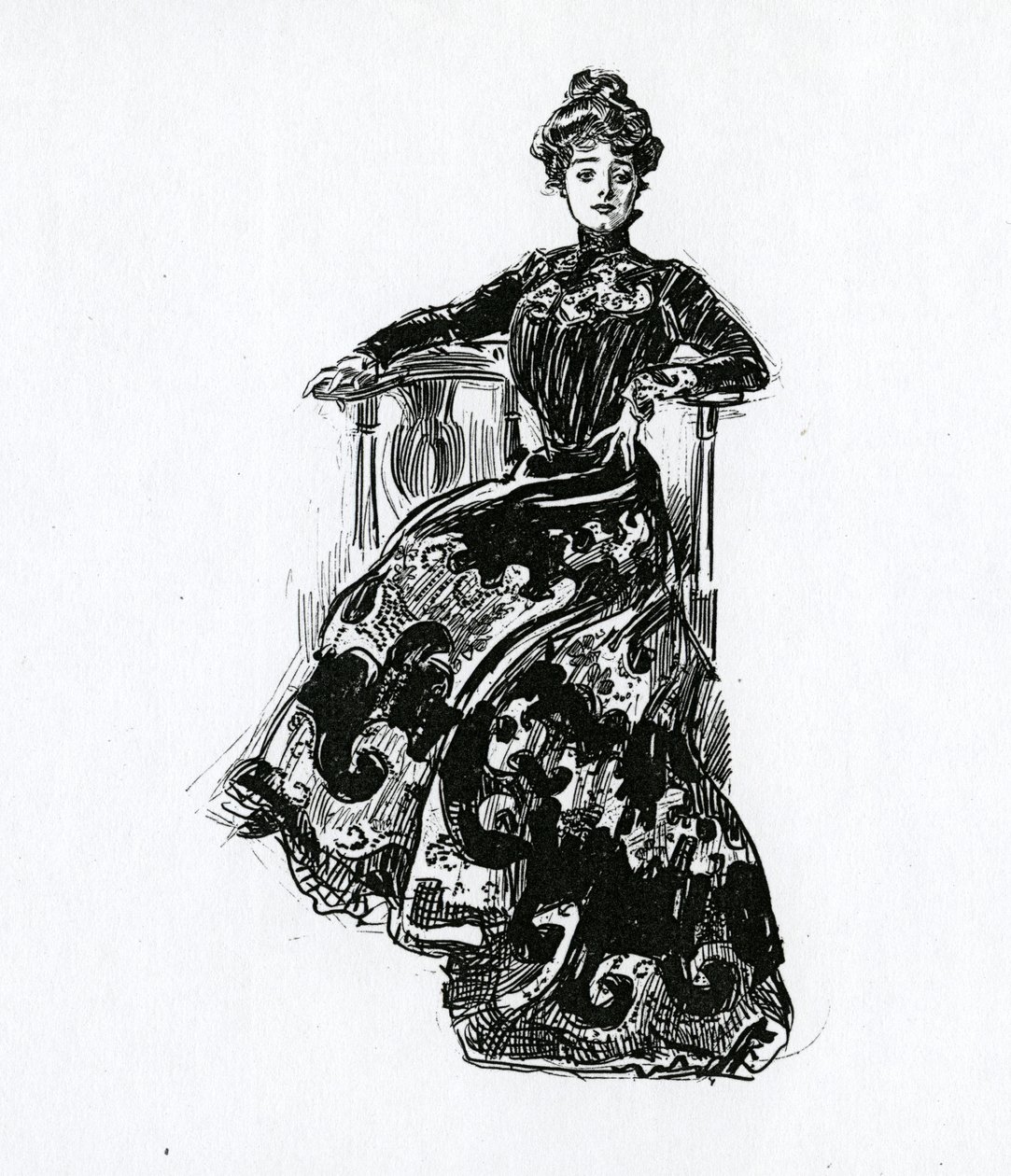 Gibson Girl, kolem roku 1902 od Charles Dana Gibson