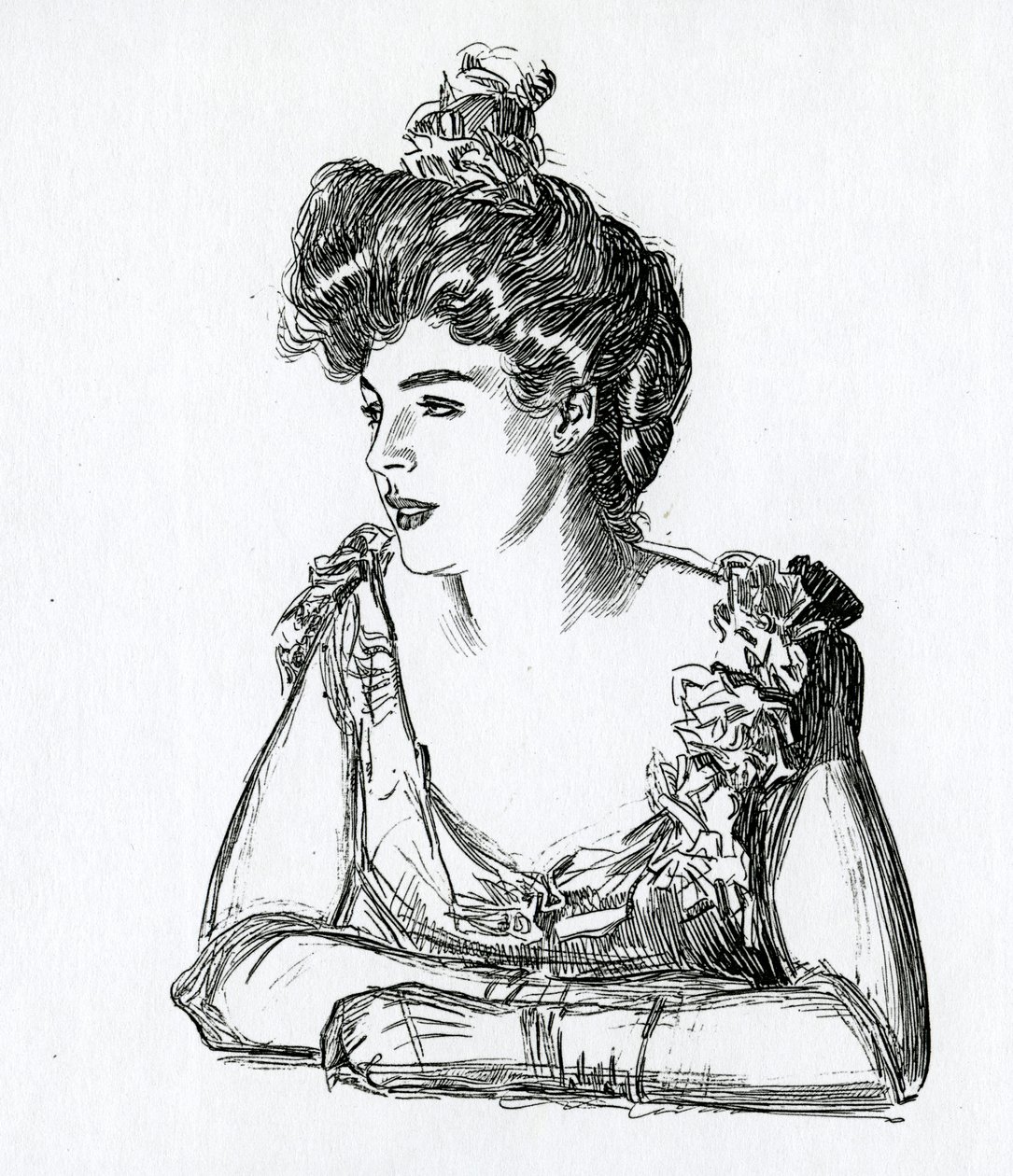 Gibson Girl, kolem roku 1902 od Charles Dana Gibson