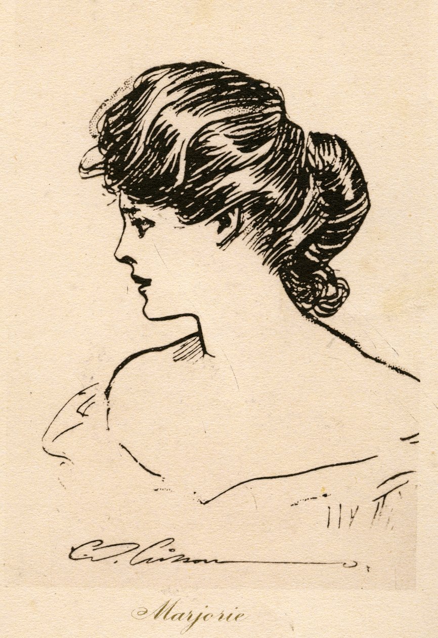 Marjorie, gibsonská dívka, kolem roku 1900 od Charles Dana Gibson