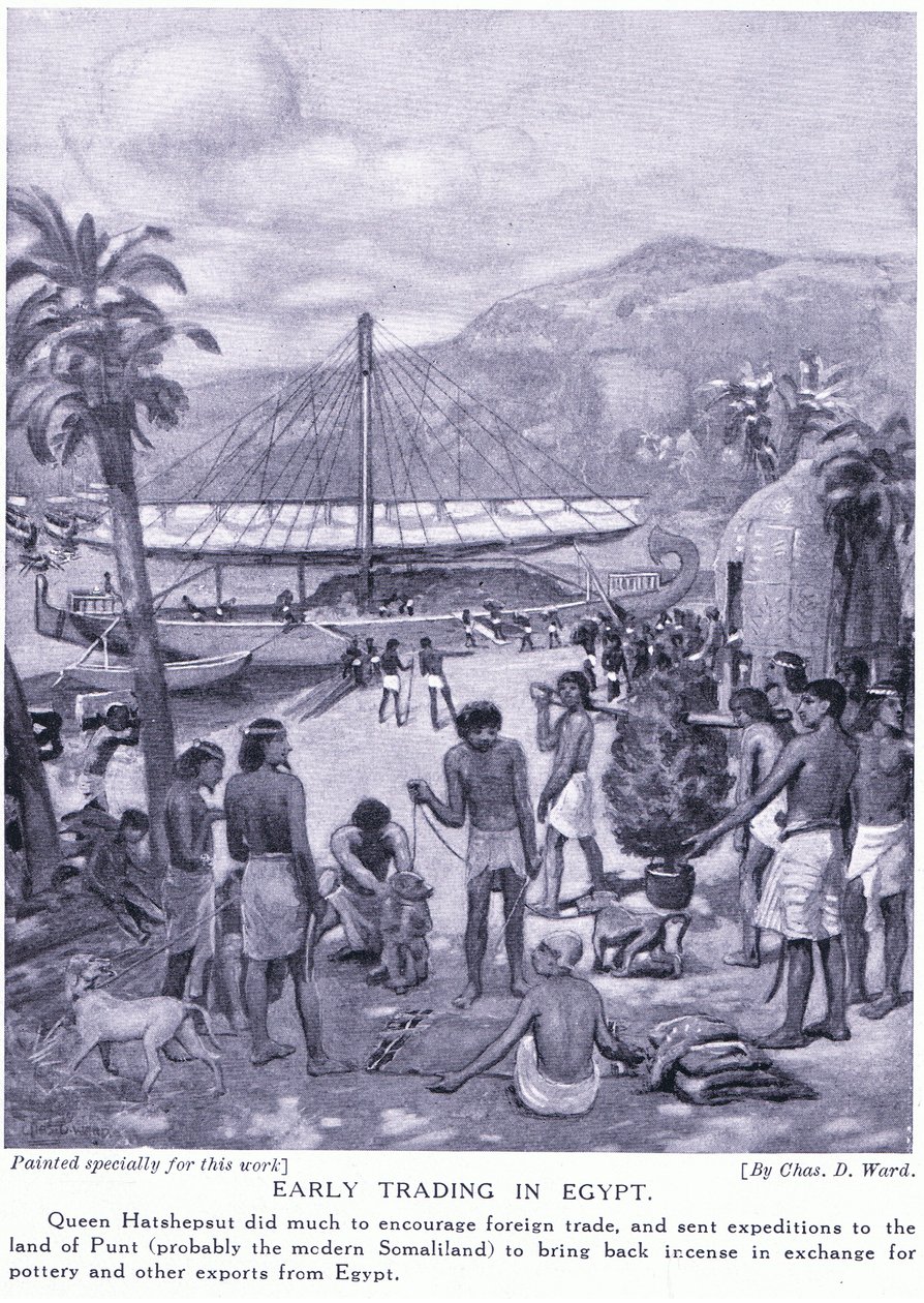 Rané obchodování v Egyptě, kolem roku 1920 od Charles Daniel Ward