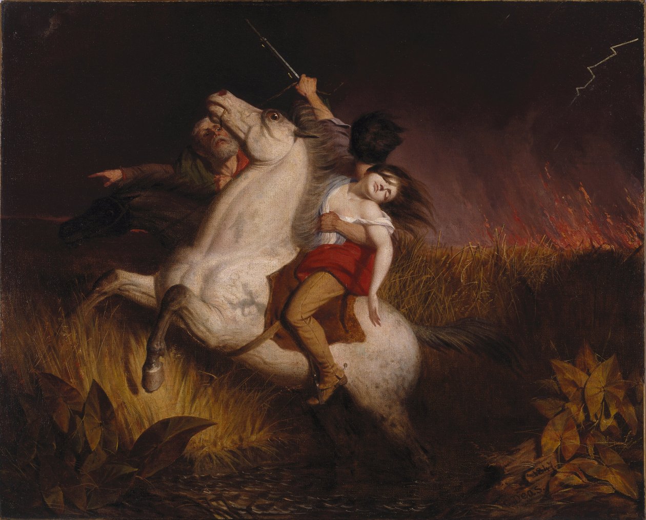 Prairie on Fire od Charles Deas