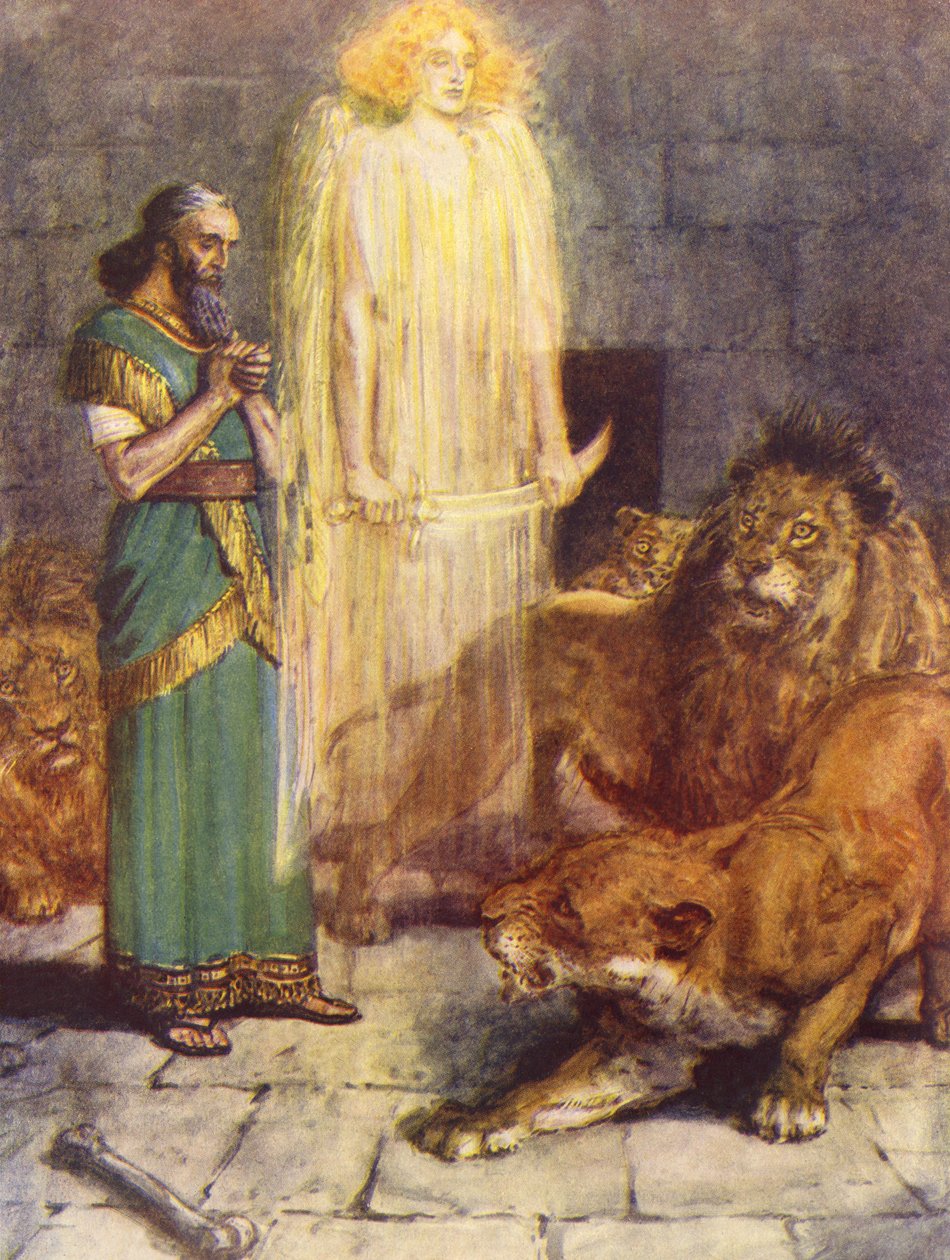 Daniel v Jámě lvů od Charles Edmund Brock
