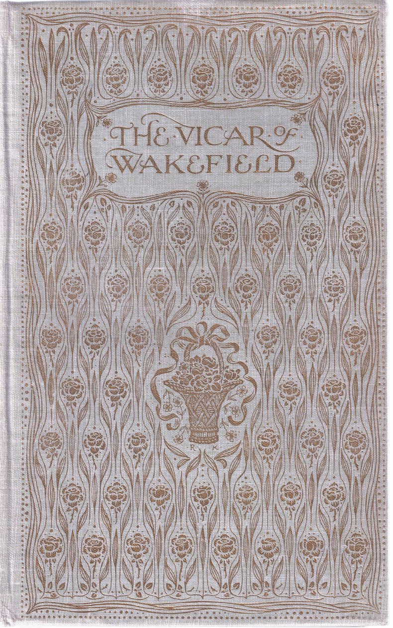 Přední strana obálky, od The Vicar of Wakefield vydané nakladatelstvím J M Dent & Son Ltd, 20. léta 20. století od Charles Edmund Brock