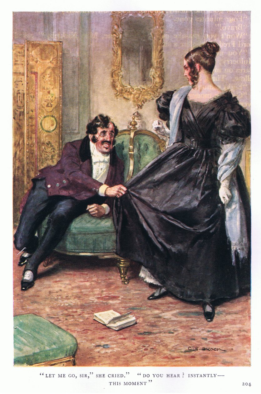 Nechte mě jít, pane, plakala. Slyšíte okamžitě tuto minutu? od Charles Edmund Brock