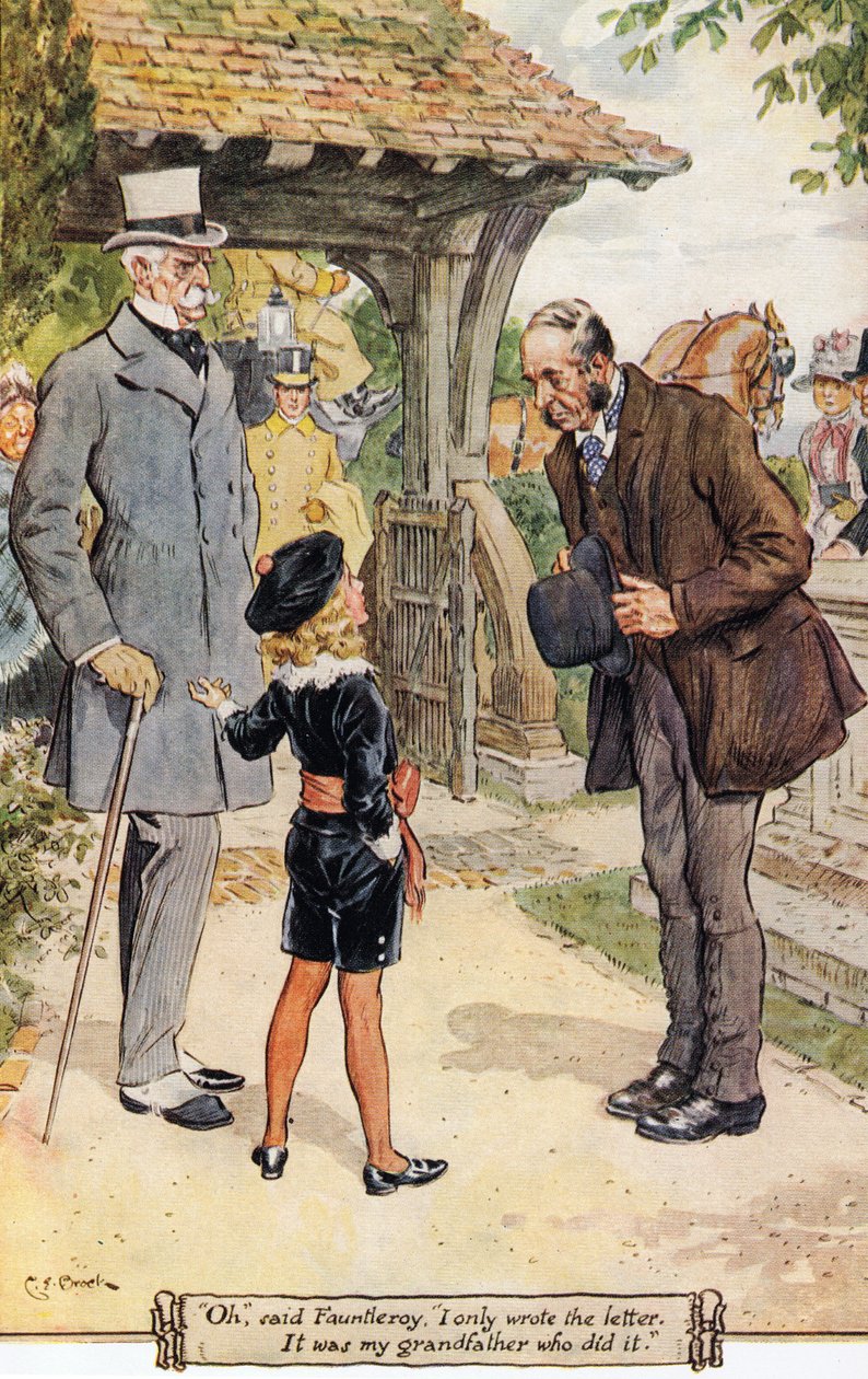 "Ach," řekl Fauntleroy, "jen jsem napsal dopis." Udělal to můj dědeček, 1936 od Charles Edmund Brock